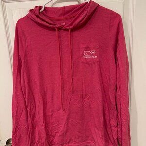 Vineyard Vines Women's Pink Cotton Hoodie Medium